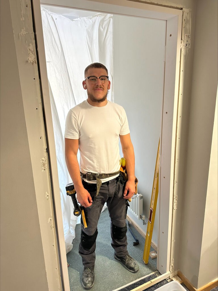 Image of Charlie the carpenter working a job in South London